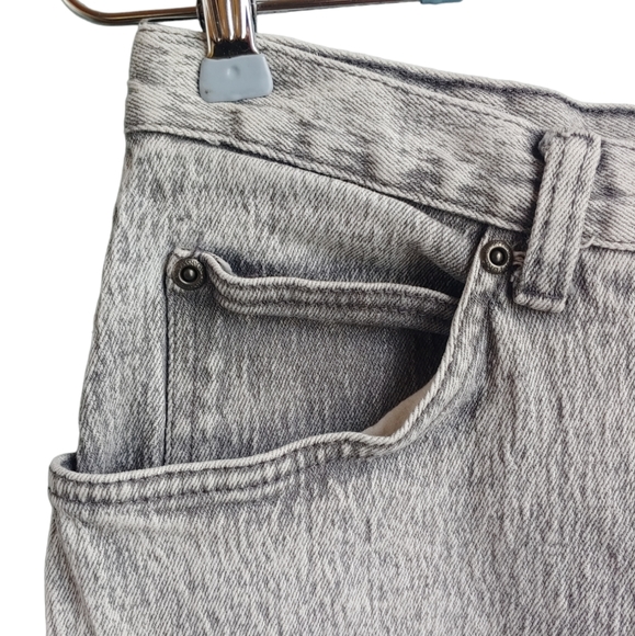 Vintage 1980’s PURE JEANSWEAR ACID WASHED Grey Jeans 31x29 Retro Rock Hairband - Picture 2 of 14